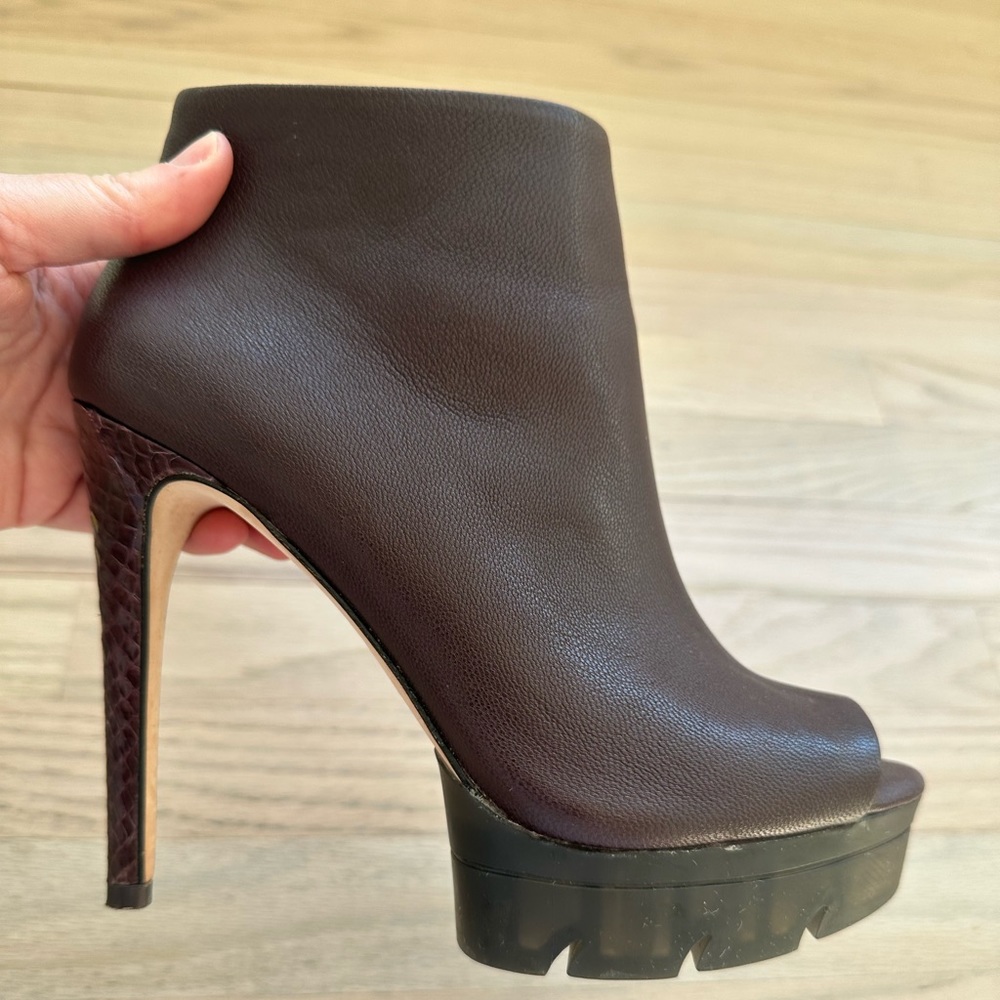 BCBGMAXAZRIA Hasten Peep Toe Booties